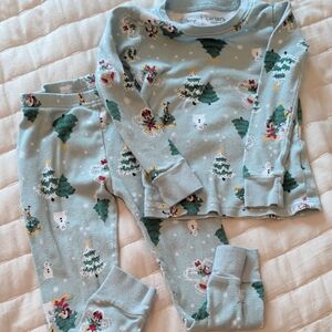 Disney Kids Pajamas - Light Blue with Festive Characters